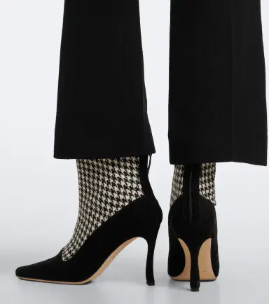 Manolo Blahnik Gosta houndstooth suede-trimmed ankle boots | Thumbnail 6 Manolo Blahnik Gosta houndstooth suede-trimmed ankle boots | Thumbnail 6