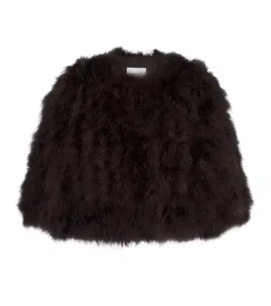 Yves Salomon Cropped feather jacket | Thumbnail 1 Yves Salomon Cropped feather jacket | Thumbnail 1