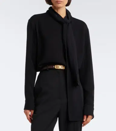 Balenciaga Silk and wool blouse | Thumbnail 4 Balenciaga Silk and wool blouse | Thumbnail 4