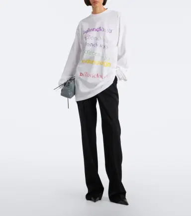 Balenciaga Logo cotton jersey T-shirt | Thumbnail 2 Balenciaga Logo cotton jersey T-shirt | Thumbnail 2