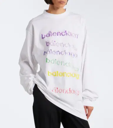 Balenciaga Logo cotton jersey T-shirt | Thumbnail 3 Balenciaga Logo cotton jersey T-shirt | Thumbnail 3