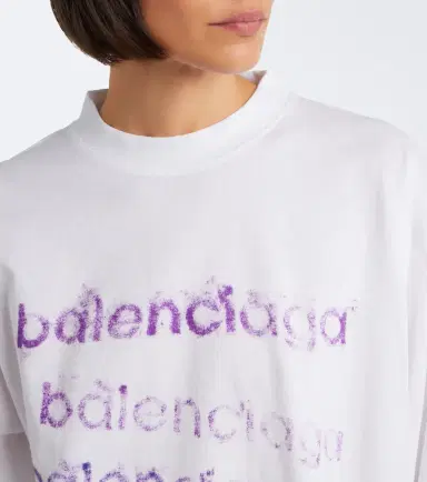 Balenciaga Logo cotton jersey T-shirt | Thumbnail 5 Balenciaga Logo cotton jersey T-shirt | Thumbnail 5