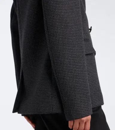 Balenciaga Houndstooth double-breasted wool jacket | Thumbnail 2 Balenciaga Houndstooth double-breasted wool jacket | Thumbnail 2
