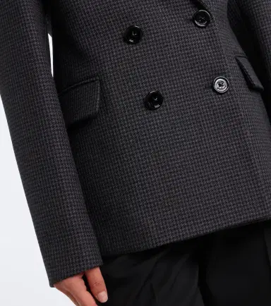 Balenciaga Houndstooth double-breasted wool jacket | Thumbnail 4 Balenciaga Houndstooth double-breasted wool jacket | Thumbnail 4