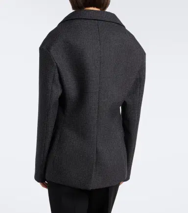 Balenciaga Houndstooth double-breasted wool jacket | Thumbnail 6 Balenciaga Houndstooth double-breasted wool jacket | Thumbnail 6