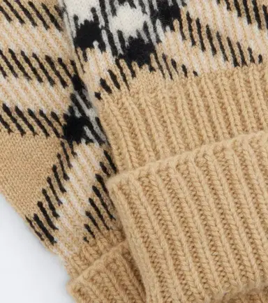 Burberry Check cashmere-blend gloves | Thumbnail 2 Burberry Check cashmere-blend gloves | Thumbnail 2