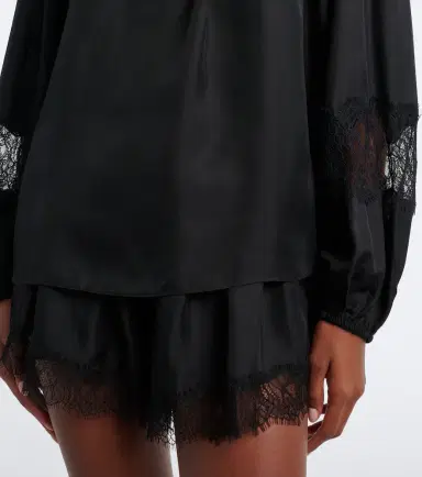 Ulla Johnson Bess lace-trimmed silk blouse | Thumbnail 6 Ulla Johnson Bess lace-trimmed silk blouse | Thumbnail 6