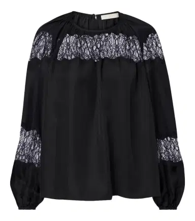 Ulla Johnson Bess lace-trimmed silk blouse | Thumbnail 1 Ulla Johnson Bess lace-trimmed silk blouse | Thumbnail 1