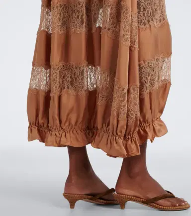 Ulla Johnson Chantal lace-trimmed silk maxi skirt | Thumbnail 6 Ulla Johnson Chantal lace-trimmed silk maxi skirt | Thumbnail 6