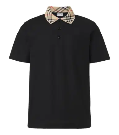 Burberry Check cotton piqué polo shirt | Thumbnail 1 Burberry Check cotton piqué polo shirt | Thumbnail 1