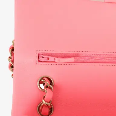 Chanel Chanel Medium "Hollywood Charms" Classic Double Flap Bag Coral Lambskin Gold Hardware | Thumbnail 10 Chanel Chanel Medium "Hollywood Charms" Classic Double Flap Bag Coral Lambskin Gold Hardware | Thumbnail 10