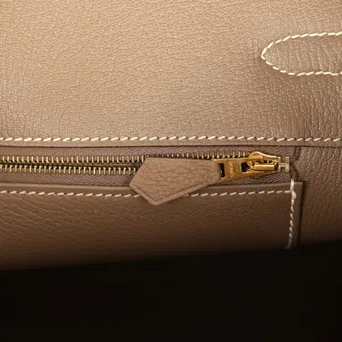HERMÈS Hermes Birkin 35 Etoupe Togo Gold Hardware | Thumbnail 9 HERMÈS Hermes Birkin 35 Etoupe Togo Gold Hardware | Thumbnail 9