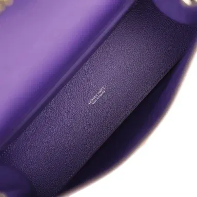 HERMÈS Hermes Kelly Danse Purple Evercolor Palladium Hardware | Thumbnail 8 HERMÈS Hermes Kelly Danse Purple Evercolor Palladium Hardware | Thumbnail 8