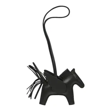 HERMÈS Hermes Pegase Rodeo Bag Charm PM So Black Milo Lambskin | Thumbnail 2 HERMÈS Hermes Pegase Rodeo Bag Charm PM So Black Milo Lambskin | Thumbnail 2