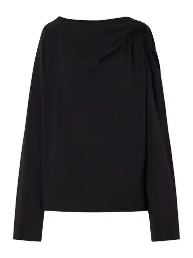 Dries Van Noten Gathered Cotton-jersey T-shirt | Thumbnail 1 Dries Van Noten Gathered Cotton-jersey T-shirt | Thumbnail 1
