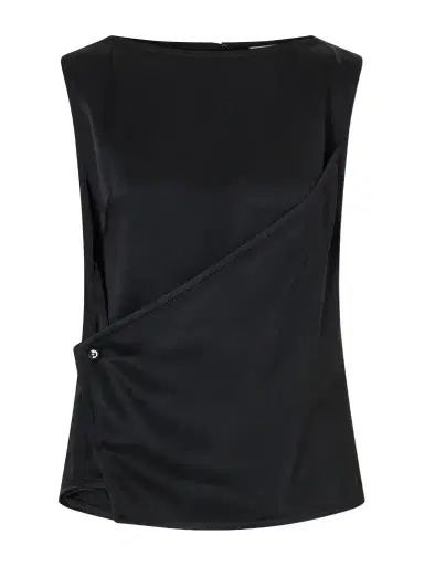 Lanvin Satin Wrap Top | Thumbnail 1 Lanvin Satin Wrap Top | Thumbnail 1
