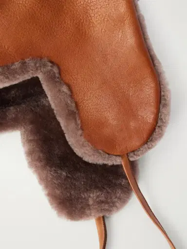 Gabriela Hearst Karina Leather And Shearling Trapper Hat | Thumbnail 3 Gabriela Hearst Karina Leather And Shearling Trapper Hat | Thumbnail 3