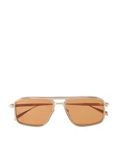 Jacques Marie Mage Earl Aviator-style Gold-tone Sunglasses | Thumbnail 1 Jacques Marie Mage Earl Aviator-style Gold-tone Sunglasses | Thumbnail 1