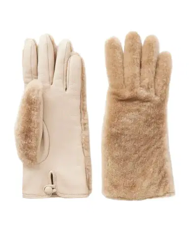 Gabriela Hearst Eglantina Leather-trimmed Shearling Gloves | Thumbnail 1 Gabriela Hearst Eglantina Leather-trimmed Shearling Gloves | Thumbnail 1