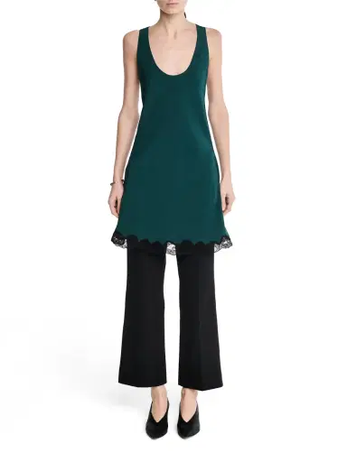 Maria McManus Scoop Bias Lace Hem Mini Dress | Thumbnail 2 Maria McManus Scoop Bias Lace Hem Mini Dress | Thumbnail 2