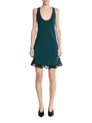 Maria McManus Scoop Bias Lace Hem Mini Dress | Thumbnail 1 Maria McManus Scoop Bias Lace Hem Mini Dress | Thumbnail 1