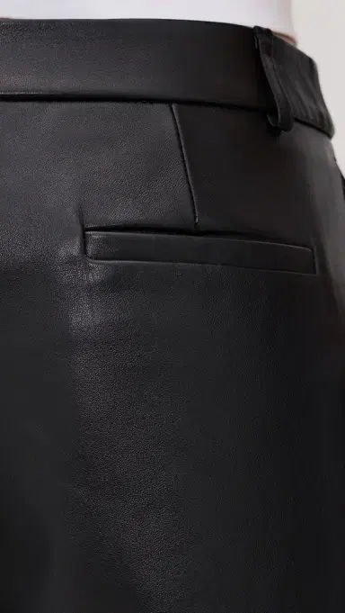 Reformation Veda Gisele Leather Low Rise Bermuda Shorts | Thumbnail 5 Reformation Veda Gisele Leather Low Rise Bermuda Shorts | Thumbnail 5