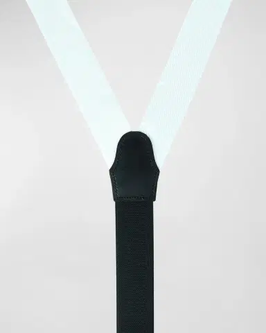 Trafalgar Men's Leyton Diagonal-Weave Silk Suspender Braces | Thumbnail 2 Trafalgar Men's Leyton Diagonal-Weave Silk Suspender Braces | Thumbnail 2