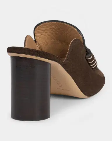 JW Anderson 75mm Suede Loafer Mules | Thumbnail 2 JW Anderson 75mm Suede Loafer Mules | Thumbnail 2
