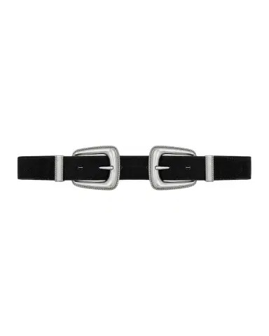 Veronica Beard Arch Double-Buckle Suede Waist Belt | Thumbnail 3 Veronica Beard Arch Double-Buckle Suede Waist Belt | Thumbnail 3
