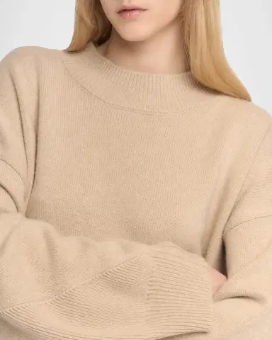 Malo Cashmere Stockinette Knit Oversized Crewneck Sweater | Thumbnail 5 Malo Cashmere Stockinette Knit Oversized Crewneck Sweater | Thumbnail 5