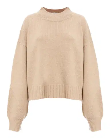 Malo Cashmere Stockinette Knit Oversized Crewneck Sweater | Thumbnail 1 Malo Cashmere Stockinette Knit Oversized Crewneck Sweater | Thumbnail 1