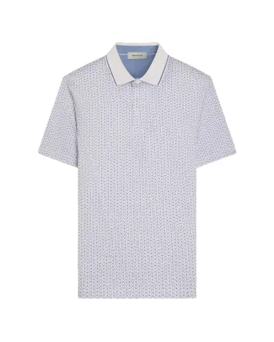 Bugatchi Men's Printed Stretch-Cotton Polo Shirt | Thumbnail 1 Bugatchi Men's Printed Stretch-Cotton Polo Shirt | Thumbnail 1