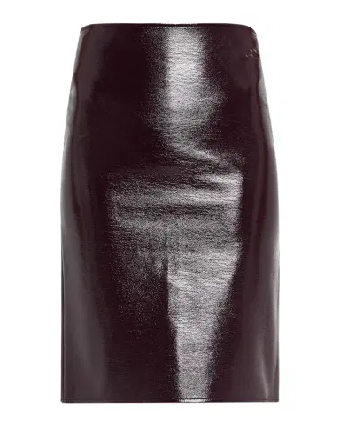 Courrèges Shiny Vinyl Knee-Length Skirt | Thumbnail 1 Courrèges Shiny Vinyl Knee-Length Skirt | Thumbnail 1