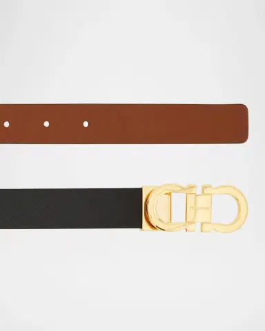 Ferragamo Reversible Gancini Leather Belt | Thumbnail 3 Ferragamo Reversible Gancini Leather Belt | Thumbnail 3