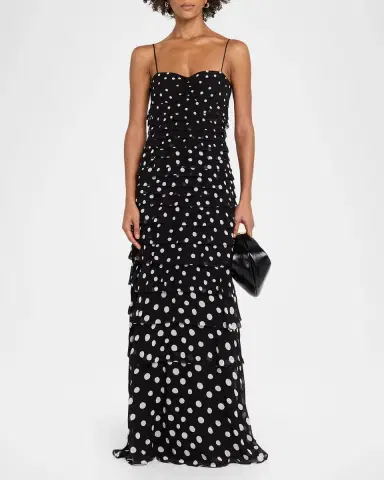 Saloni Niki Polka Dot Maxi Dress | Thumbnail 2 Saloni Niki Polka Dot Maxi Dress | Thumbnail 2