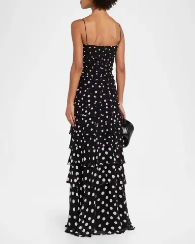 Saloni Niki Polka Dot Maxi Dress | Thumbnail 3 Saloni Niki Polka Dot Maxi Dress | Thumbnail 3