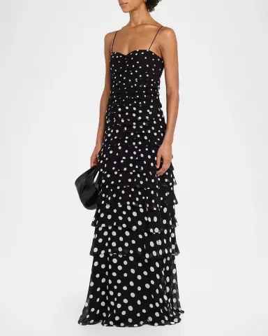 Saloni Niki Polka Dot Maxi Dress | Thumbnail 4 Saloni Niki Polka Dot Maxi Dress | Thumbnail 4