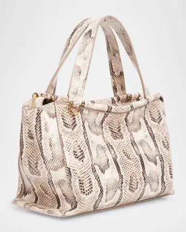 Wandler Ida Snakeskin-Print Leather Top-Handle Bag | Thumbnail 3 Wandler Ida Snakeskin-Print Leather Top-Handle Bag | Thumbnail 3