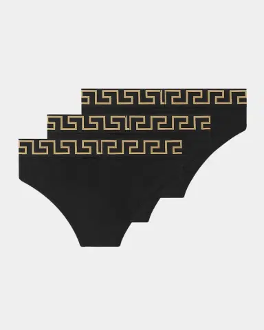 Versace Men's 3-Pack Medusa Key Jersey Briefs | Thumbnail 2 Versace Men's 3-Pack Medusa Key Jersey Briefs | Thumbnail 2
