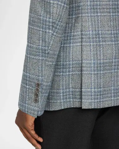 Emporio Armani Men's G Line Wool Plaid Single-Breasted Sport Coat | Thumbnail 8 Emporio Armani Men's G Line Wool Plaid Single-Breasted Sport Coat | Thumbnail 8