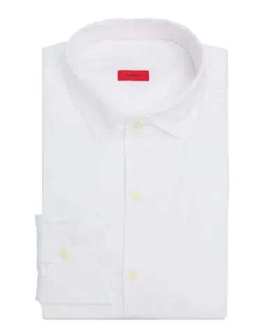 Isaia Men's Cotton and Linen Solid Dress Shirt | Thumbnail 3 Isaia Men's Cotton and Linen Solid Dress Shirt | Thumbnail 3