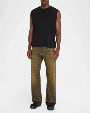 Off-White Arrow Monogram Jacquard Relaxed Jeans | Thumbnail 2 Off-White Arrow Monogram Jacquard Relaxed Jeans | Thumbnail 2