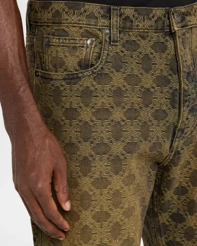 Off-White Arrow Monogram Jacquard Relaxed Jeans | Thumbnail 5 Off-White Arrow Monogram Jacquard Relaxed Jeans | Thumbnail 5