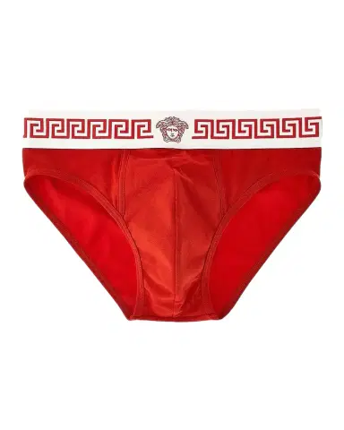 Versace Medusa Head Greco-Trim Jersey Brief | Thumbnail 1 Versace Medusa Head Greco-Trim Jersey Brief | Thumbnail 1