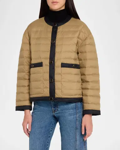 Veronica Beard Pearson Quilted Button-Front Jacket | Thumbnail 4 Veronica Beard Pearson Quilted Button-Front Jacket | Thumbnail 4