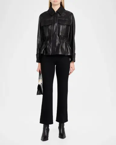A.L.C. Maeve Lambskin Jacket | Thumbnail 2 A.L.C. Maeve Lambskin Jacket | Thumbnail 2