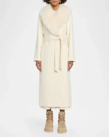 Miu Miu Suede Shearling-Lined Ankle Boots | Thumbnail 3 Miu Miu Suede Shearling-Lined Ankle Boots | Thumbnail 3