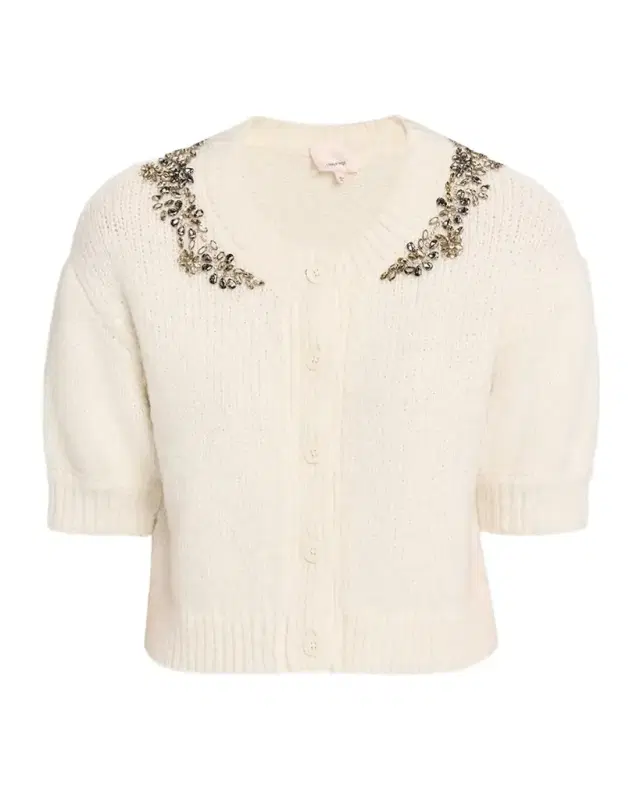 Millicent Crystal-Lace Alpaca-Blend Cardigan Millicent Crystal-Lace Alpaca-Blend Cardigan