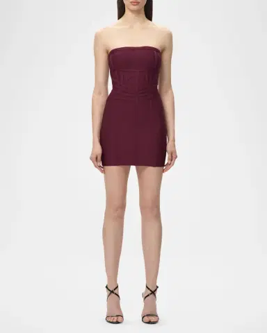 Hervé Léger The Jannette Strapless Mini Dress | Thumbnail 4 Hervé Léger The Jannette Strapless Mini Dress | Thumbnail 4