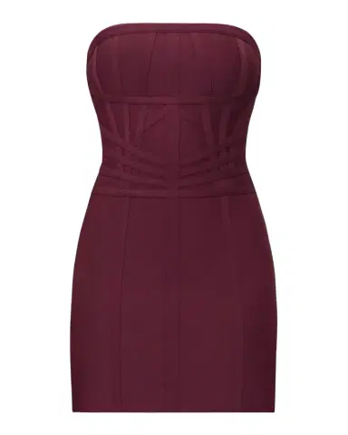 Hervé Léger The Jannette Strapless Mini Dress | Thumbnail 1 Hervé Léger The Jannette Strapless Mini Dress | Thumbnail 1